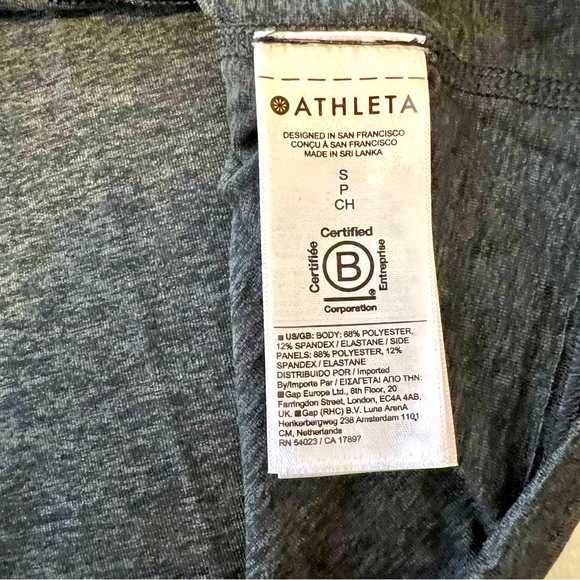 NWT! Athleta Uptempo Dress Size Small in Black Heather - Picture 10 of 11
